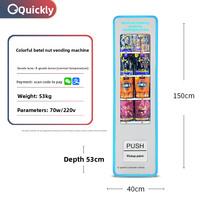 Distributeur automatique commercial intelligent : Équipement compatible avec les produits emballés en sachets, en boîtes et en conserve, fonctionnement 24h/24, paiement Alipay, compatible Android