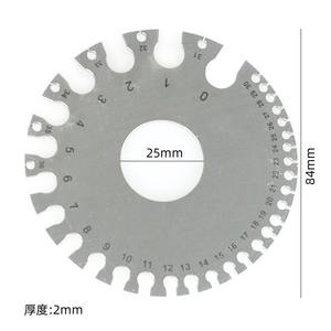 מד עובי משולב 32 צלעות, מד מרווח, 0.04-0.88 מ\\\"מ, מטרי ואימפריאלי, עם תפס פליז - Product Image 6