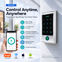 HF6-WIFI WLAN-Fingerabdruck-Zugangskontrolle mit Tastatur, RFID-Karte, PIN, Tuya Smart App, Wasserdicht IP66, Türzugangssteuerung