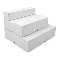 Boîte de rangement pour cartes en carton ondulé personnalisée en gros, 3600 cartes, empilable, avec couvercle