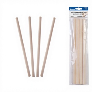 Peiyong Fornitura all'Ingrosso di Spilli in Legno 15x300mm, Confezione da 4 Pezzi per Artigianato e Progetti Fai-da-Te, Lavorazioni in Bambù e Legno - Product Image 1