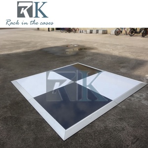 Checkered Dance Floor White and and Black Dance Flooring Square Dance Floor Panels Supplies - Product Image 4