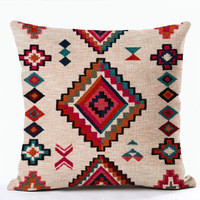 Amity Boho Taie d'oreiller 45cm x 45cm Taie d'oreiller Maroc Ethnique Home Sofa Housse de coussin décorative