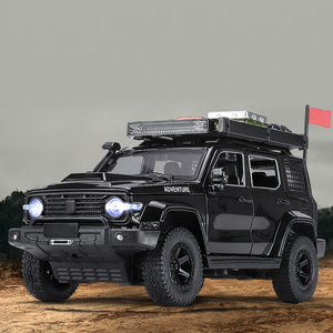 Modellino SUV Fuoristrada in <span class=keywords><strong>Scala</strong></span> <span class=keywords><strong>1</strong></span>:<span class=keywords><strong>24</strong></span> in Lega Pressofusa con Effetti Sonori e Luminosi, Funzione Pull-Back e Porte Apribili, Auto Giocattolo da Regalo - Product Image 4