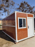 Maison de conteneur portable en acier de luxe extensible de 20 pieds à installation rapide pour appartement, villa et hôtel, design moderne