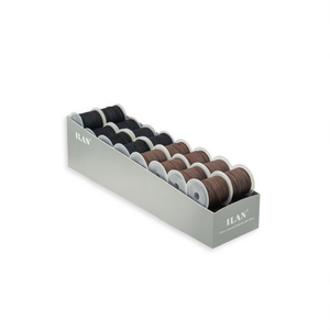 Set di 32 Pezzi di Filo Cerato Ilan 1,5 mm x 5 m Marrone Nero per Lavorazione del Cuoio - Product Image 1