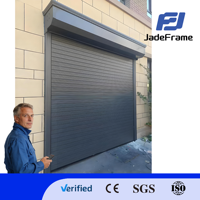 Porte à enroulement industrielle en alliage d'aluminium avec un design moderne et une fonction coupe-vent pour un usage professionnel