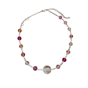 Collier en perles d'hématite argentée, simple, haute couture, court, polyvalent, personnalité élégante, bijoux en gros pour femmes - Product Image 5