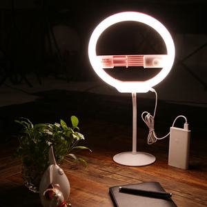 Yongnuo <span class=keywords><strong>mini</strong></span> anillo de luz portátil para teléfono móvil con soporte de mesa tripied - Product Image 1