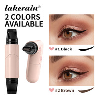 Lakerain Stylo Eyeliner Liquide à Tampon en Forme de Cœur, Longue Tenue, Tout-en-un, Style Tampon, Design de Modelage en une Seule Traite