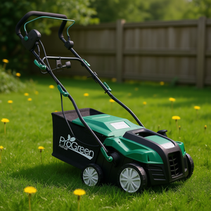 ProGreen Scarificateur Électrique de Pelouse 16 Pouces avec Sac de 58 Litres, Aérateur Manuel, Outil de Jardin - Product Image 2