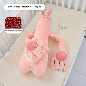 Peluche de Conejo Rosa con Almohadilla Térmica Rellena de Frijoles Rojos, 51cm-99cm, para Bebés de 0 a 24 Meses, Unisex - Product Image 1