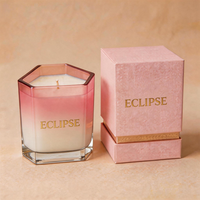 Vases à bougies personnalisés de luxe, style nordique, marque privée, uniques, 8oz 10oz, vides, en verre, pour bougies parfumées