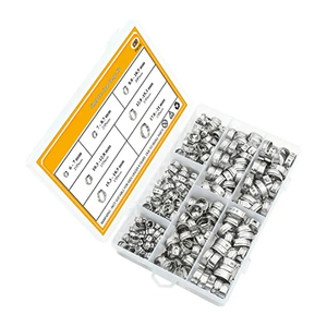 Bộ kẹp ống đơn 80 chiếc, có thể điều chỉnh, bằng thép không gỉ, dùng cho ống thủy lực, nhiên liệu, phụ tùng ô tô - Product Image 1