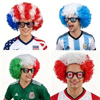 Nouvelle conception de perruque de supporter pour événements de football 2026, pour encourager l'équipe