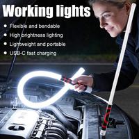 Nouvelle Bande Lumineuse LED Flexible en Silicone de 73 cm, Haute Luminosité, Lampe Torche Professionnelle, Outil Portable pour Réparation Automobile OLIVER