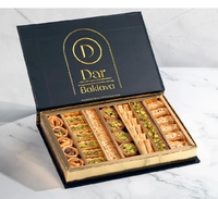 Individuelle Magnetische Muslimische Ramadan-Geschenkboxen mit Trennwand Leere Starre Verpackungsbox für Schokolade Baklava Datteln