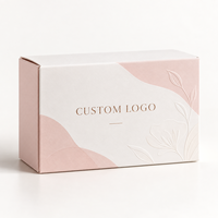 Boîte d'emballage cosmétique personnalisée de luxe avec logo, boîte en carton blanc pour parfum, boîte pliante en papier