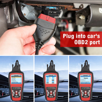Herramienta de Diagnóstico para Vehículos KW830 de 12v, Lector de Códigos de Error con Conectores Automotrices de 16 Pines, Escáner Automotriz