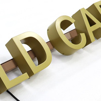 YIJIAO Maßgefertigte Metall-Leuchtbuchstaben mit Hintergrundbeleuchtung LED-Schild für Ladenfront, Schaufenster, Geschäftsbeschilderung