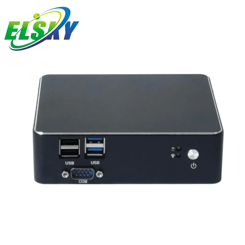 ELSKY Nano Pc Pocket Celeron Linux N45 Dual Cores 5th Processor With LAN DDR4 Up To 8G MSATA SSD