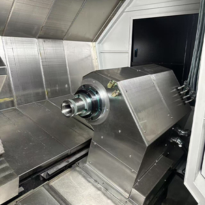 Mittelgroße 6-Achsen Horizontale <span class=keywords><strong>CNC</strong></span>-Drehmaschine Doppelwellen-Einzelblatt-Schrägbett-Dreh- und Fräsmaschine für Metallteile - Product Image 5