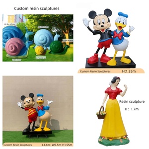 Sculpture en résine de capitaine de 1,8 mètre de haut, personnage de dessin animé, peinte à la main, artistique - Product Image 2