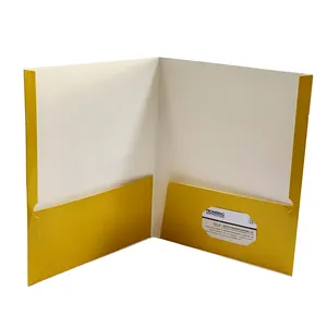 Entrega rápida Publicidad personalizada Promoción A4 A5 Carpeta de archivos de presentación de documentos en papel con dos bolsillos