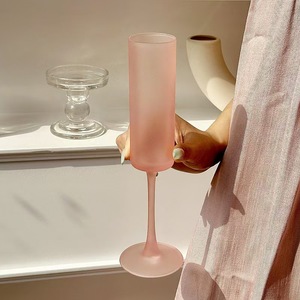 Copas de champán rosado Alibaba de tallo largo, esmeriladas, reutilizables, para brindis, bodas, fiestas, bar, 100-200 ml - Product Image 3