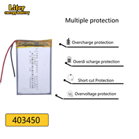 3.7V 750mAh 403450 Li Polymer Lithium Ion / Li-Ion Pouch Batterie pour GPS MP3 MP4 Lecteurs Enregistreurs Vidéo