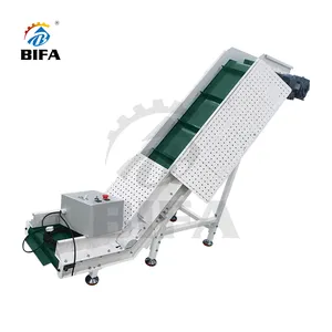 BIFA Stainless Steel Pu Green Lift Enclosed Belt Feeder Conveyor System With Cleat