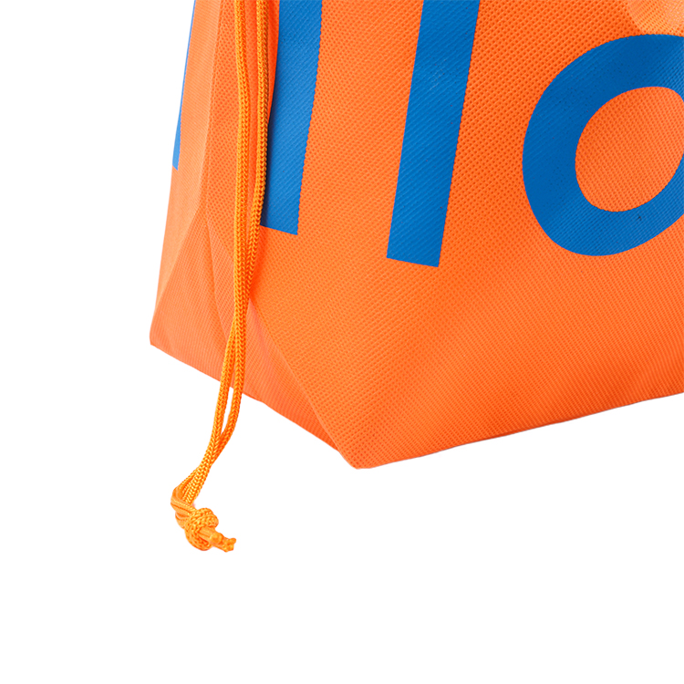New Design Portable Shoes Dust Non-Woven Double DrawstringBags With Printed Custom Logo Wholesale