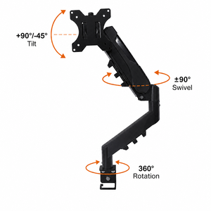 Soporte <span class=keywords><strong>de</strong></span> Pared para <span class=keywords><strong>Monitor</strong></span> Futurista, <span class=keywords><strong>de</strong></span> Alto Rendimiento, con Resorte <span class=keywords><strong>de</strong></span> Gas, para una Sola Pantalla, Solución para Consultorios Médicos y Dentales - Product Image 5
