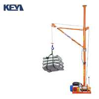 Nouvelle mini palan électrique 220V, grue murale avec élingue à câble, construction en acier, télécommande, décoration intérieure, personnalisable
