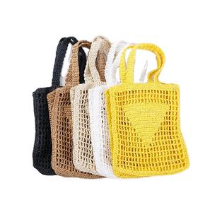 Sacs fourre-tout en paille Huayi Été 2026 pour la <span class=keywords><strong>plage</strong></span>, sacs à main <span class=keywords><strong>de</strong></span> luxe pour femmes, sacs à main <span class=keywords><strong>de</strong></span> créateurs <span class=keywords><strong>de</strong></span> marques célèbres - Product Image 1