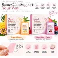 Bandes Orales Équilibrantes pour Femmes : Ashwagandha, Safran, Magnésium – Soutien Apaisant – Marque Privée OEM