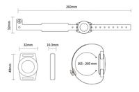 Bracelet médical connecté BLE 5.0 avec accéléromètre, étanche IP67, pour balise de localisation, fabriqué par MOKO pour la gestion des patients