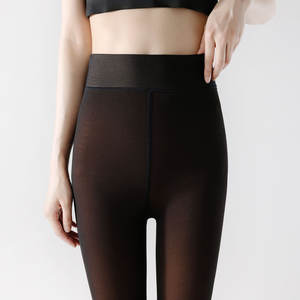 2025 Женские однотонные колготки с флисовой подкладкой - Product Image 4