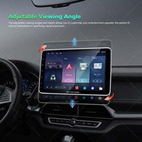 Autoradio Android 10 pouces à écran tactile simple DIN avec audio haute résolution, GPS et Wi-Fi intégré, écran capacitif