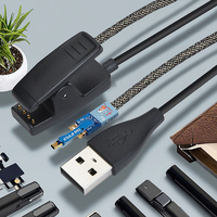 Cable de Carga USB HL para Reloj Inteligente, Carga Rápida, Carcasa de Metal de Cobre Puro, Trenzado, para Garmin Forerunner 235/630/230/735XT