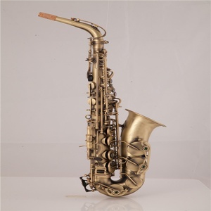 Instrumento afinado a saxofón de gama media E en acabado de bronce brillante Escala de medio tono de jazz <span class=keywords><strong>solo</strong></span> de instrumento de - Product Image 1