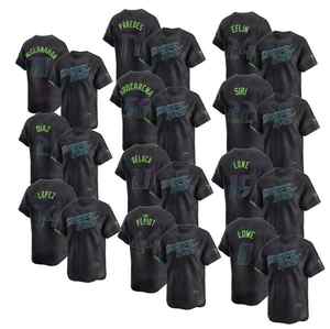 2025 yeni Tampa Bay kömür 2 Andy Diaz 56 Randy Arozarena 18 Shane mcmcahan özel ışınları nakış beyzbol formalar - Product Image 1