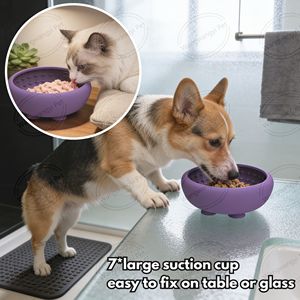 Comedero Lento para Perros de Silicona de Grado Alimenticio, Tamaño Grande, Antideslizante, Anti-Asfixia y Anti-Vómito, Tazón para Lamer para Mascotas - Product Image 4