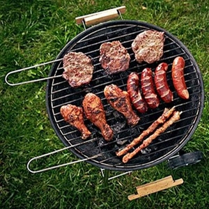 Filets rectangulaires et ronds pour <span class=keywords><strong>barbecue</strong></span> d'extérieur avec poignées Filets en treillis métallique de style coréen et japonais - Product Image 6