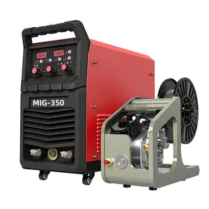 Vendita calda semi-automatica 350A saldatore a Gas MIG-350 IGBT inverter MIG/MAG/CO2 saldatrice con alimentatore a filo