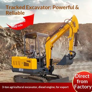 Usine du Shandong produit une petite machine à fossés multifonctionnelle à trois cylindres refroidie par eau, à chenilles, pour travaux agricoles. - Product Image 1