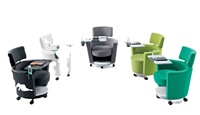 Chaise de formation de luxe individuelle pour groupe de travail, avec tablette, chaise de bureau pivotante à succès commercial