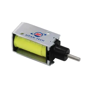 Push pull latching solenoid DC 6V12V24V micro 30mm long stroke custom frame locking solenoid hubmagnet r410a gas solenoid coils