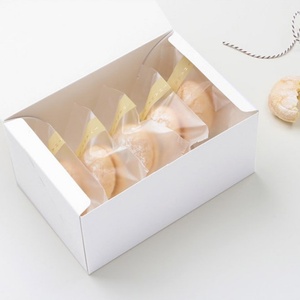 White Foldable Cake Box Custom Cake <b>Dessert</b> Paper <b>Boxes</b> White Cardboard Bakery Packaging Bulk Order Universal Paper Containers - Product Image 2