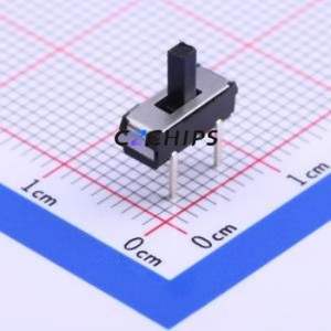 K3-1235D-L1 Slide Switch Through hole Component (THT) Switch Single Pole Double Throw Rectangle Pin Header PC Pin 9mm - Product Image 1